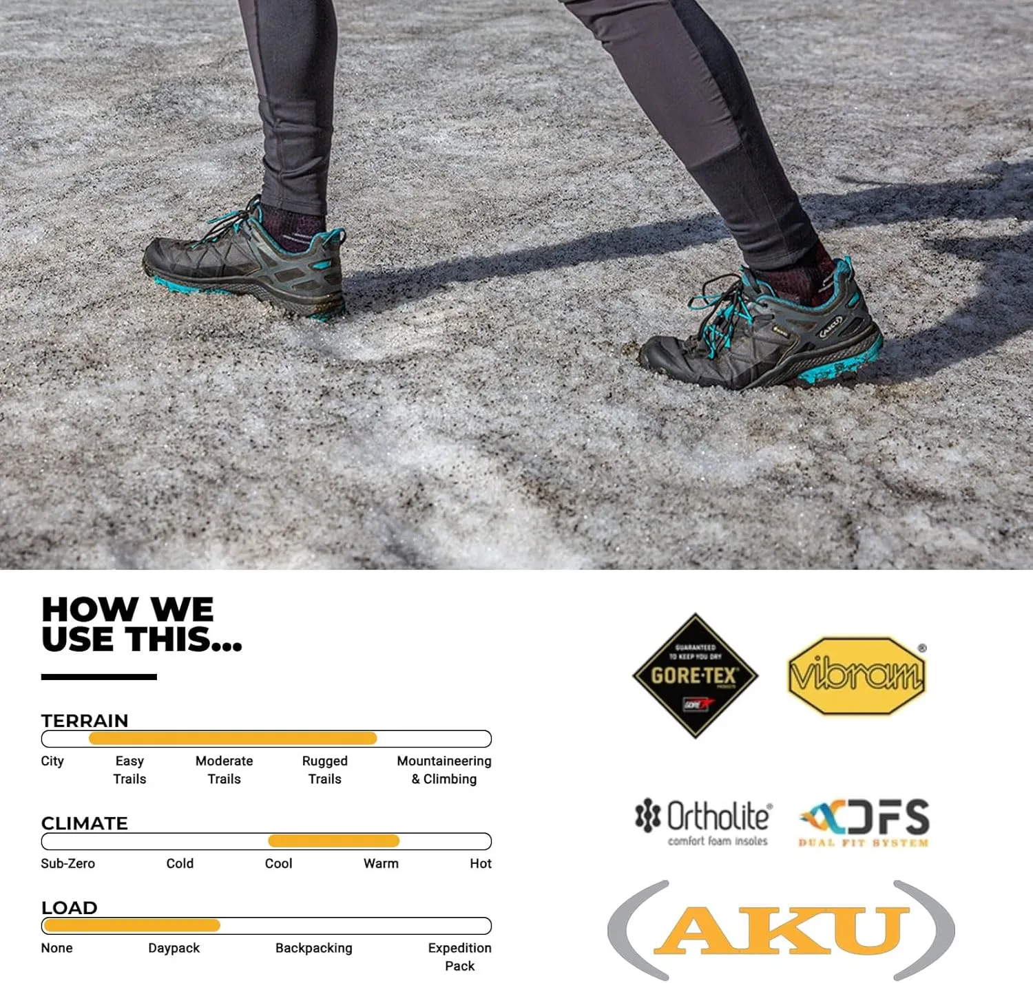 AKU Women's Rocket DFS GTX Hiking Easy, Moderate & Rugged Trails Lightweight Waterproof Breathable Laced Low Shoes