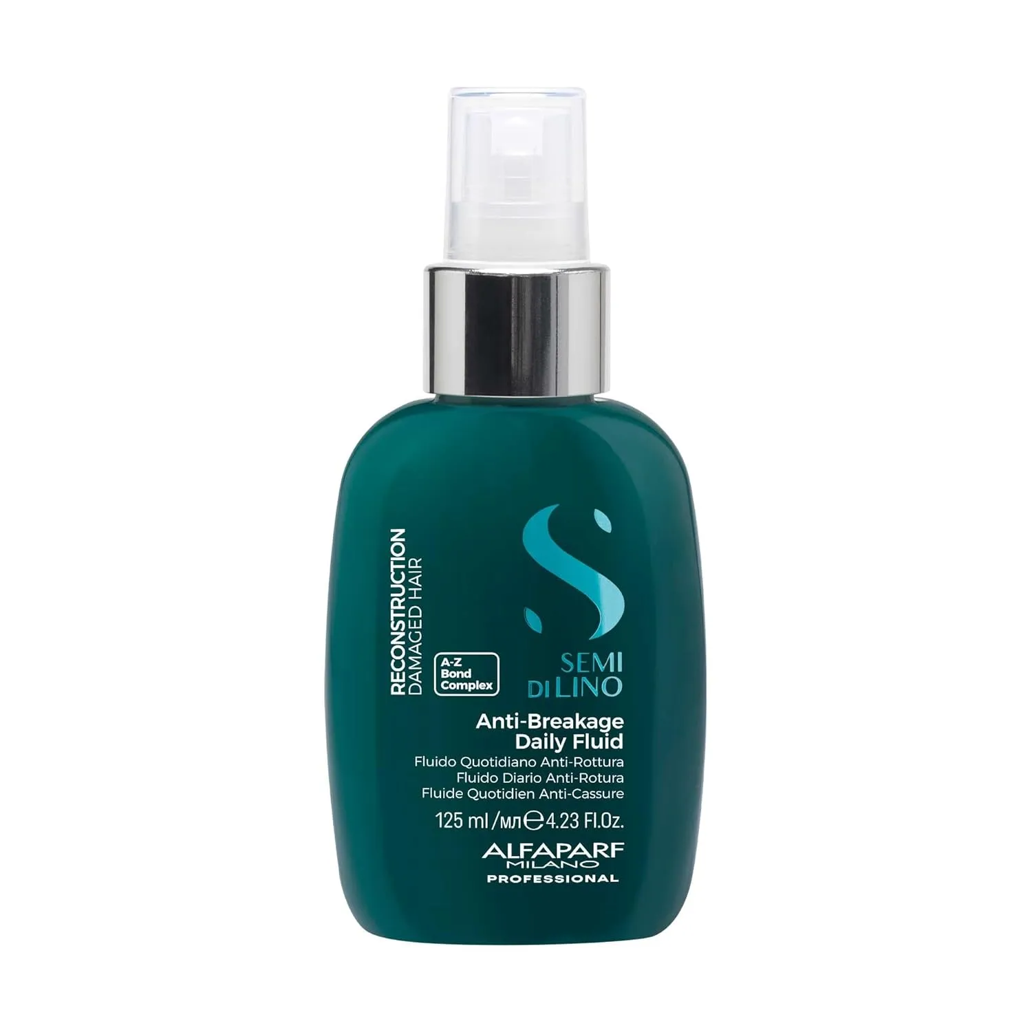Alfaparf Milano Semi di Lino Reconstruction Reparative Anti Breakage Daily Fluid for Damaged Hair - Hair Breakage Treatment - Protects - Adds Shine - Thermal Protector - Fine Hair - Vegan - (4.23 oz)