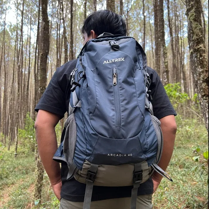 ALLTREK Tas Ransel ARCADIA 40L Daypack Waterproof Outdoor Travel - Navy