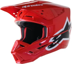 Alpinestars 8306423-3010-XXL: S-M5 Corp Helmet Bright Red Glossy 2X