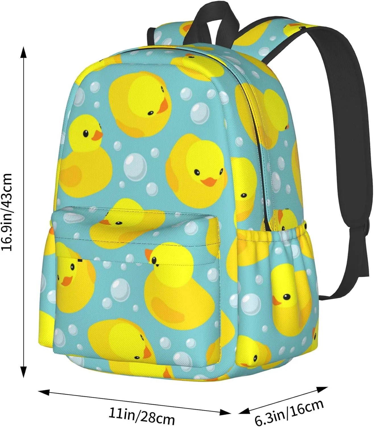 AMRANDOM Backpack Yellow Rubber Ducks Daypack Casual Bag