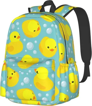 AMRANDOM Backpack Yellow Rubber Ducks Daypack Casual Bag