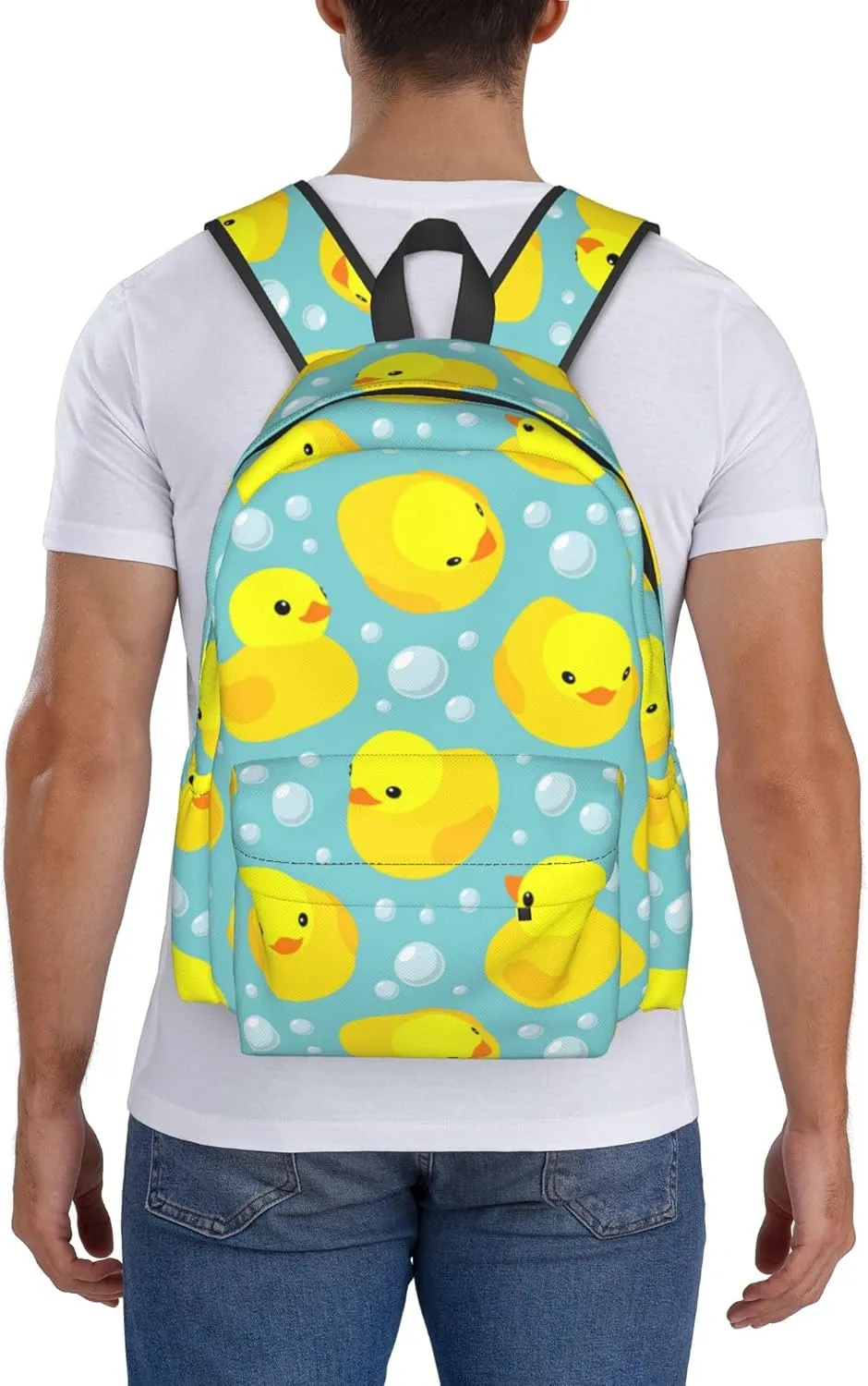 AMRANDOM Backpack Yellow Rubber Ducks Daypack Casual Bag