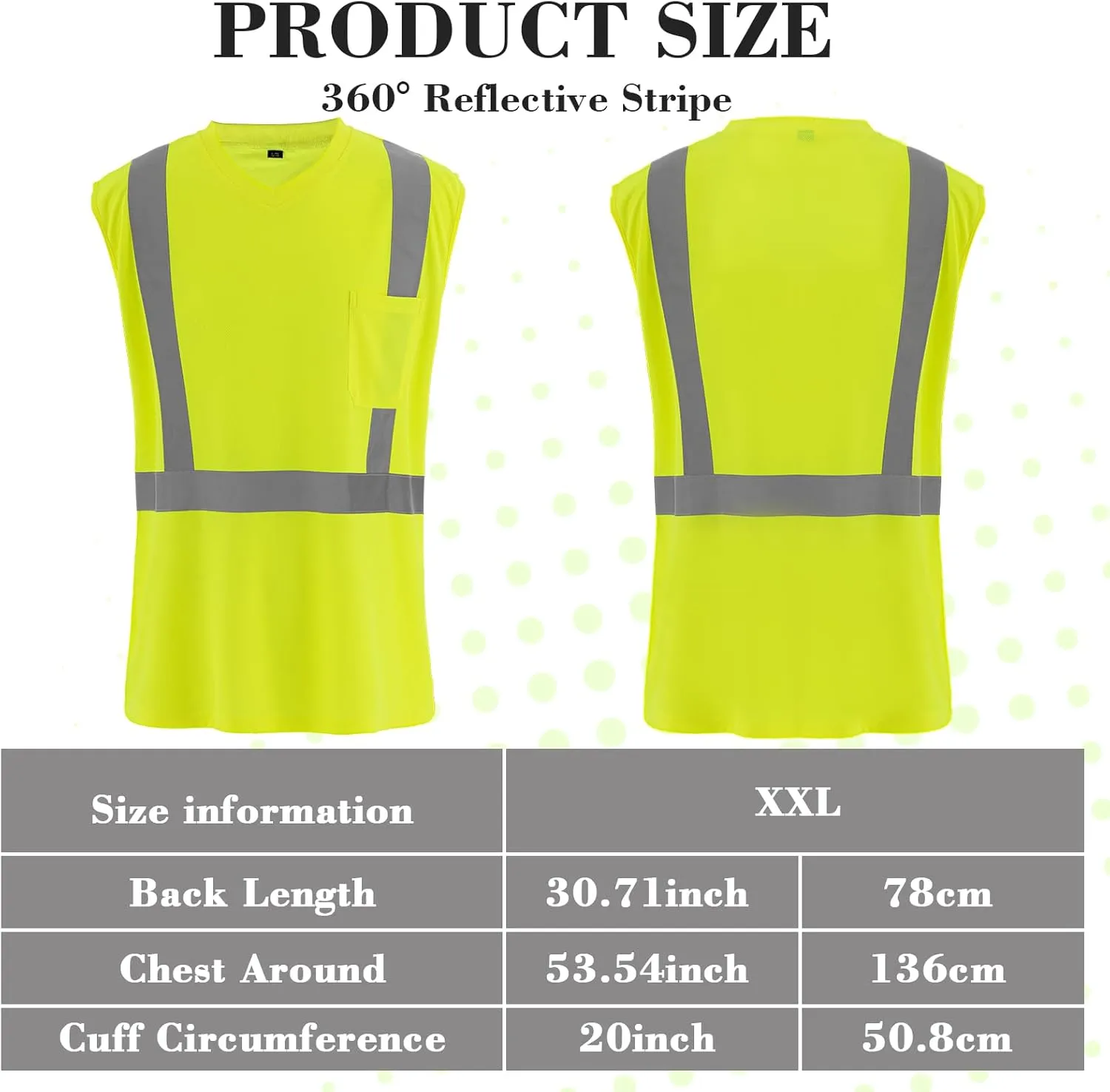 Amylove 4 Pcs High Visibility Vest Class 2 Reflective Safety Vest Reflective Construction Work Shirts for Men Women