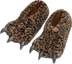 Animal Paw Slippers Plush Warm Home Slippers Bear Slippers for Adults Stuffed Furry Animal Monster Claw Paw