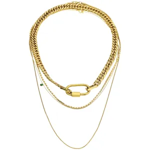 ANNE GOLD LAYERED NECKLACE SET