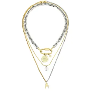 ANNE ZODIAC LAYERED NECKLACE SET - AQUARIUS
