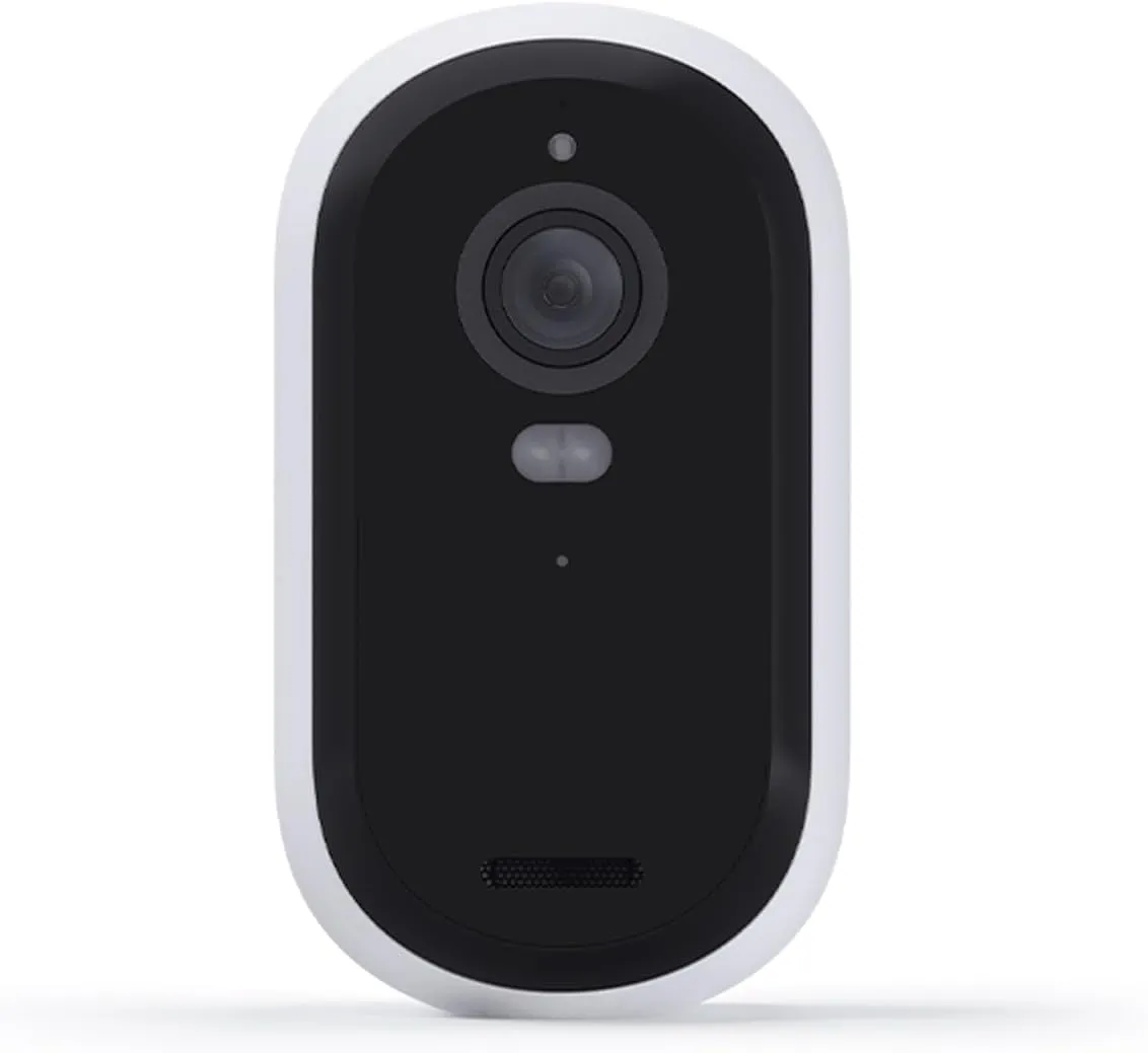Arlo Essential Wireless Hd Security Camera, 2nd Generation, Outdoor & Indoor Wireless Camera with Color Night Vision - White, 1-Pack, VMC2050 (Renewed)