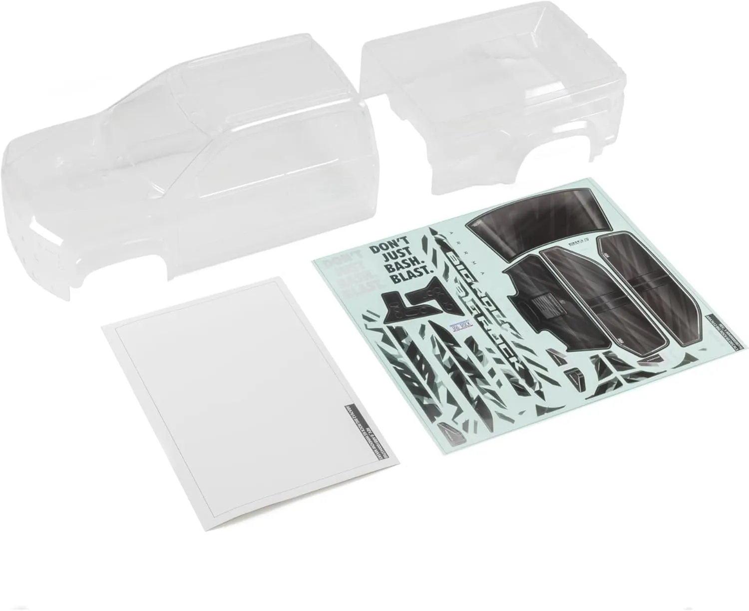 ARRMA Big Rock Clear Body (Inc. Decals), ARA411025