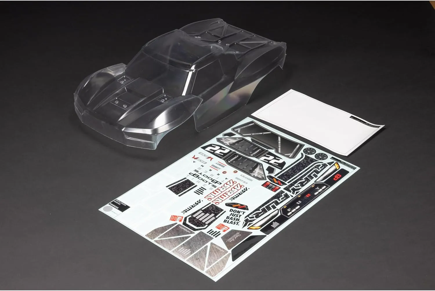 ARRMA Fury Clear Body (inc Decals/Window Masks), ARA-1581