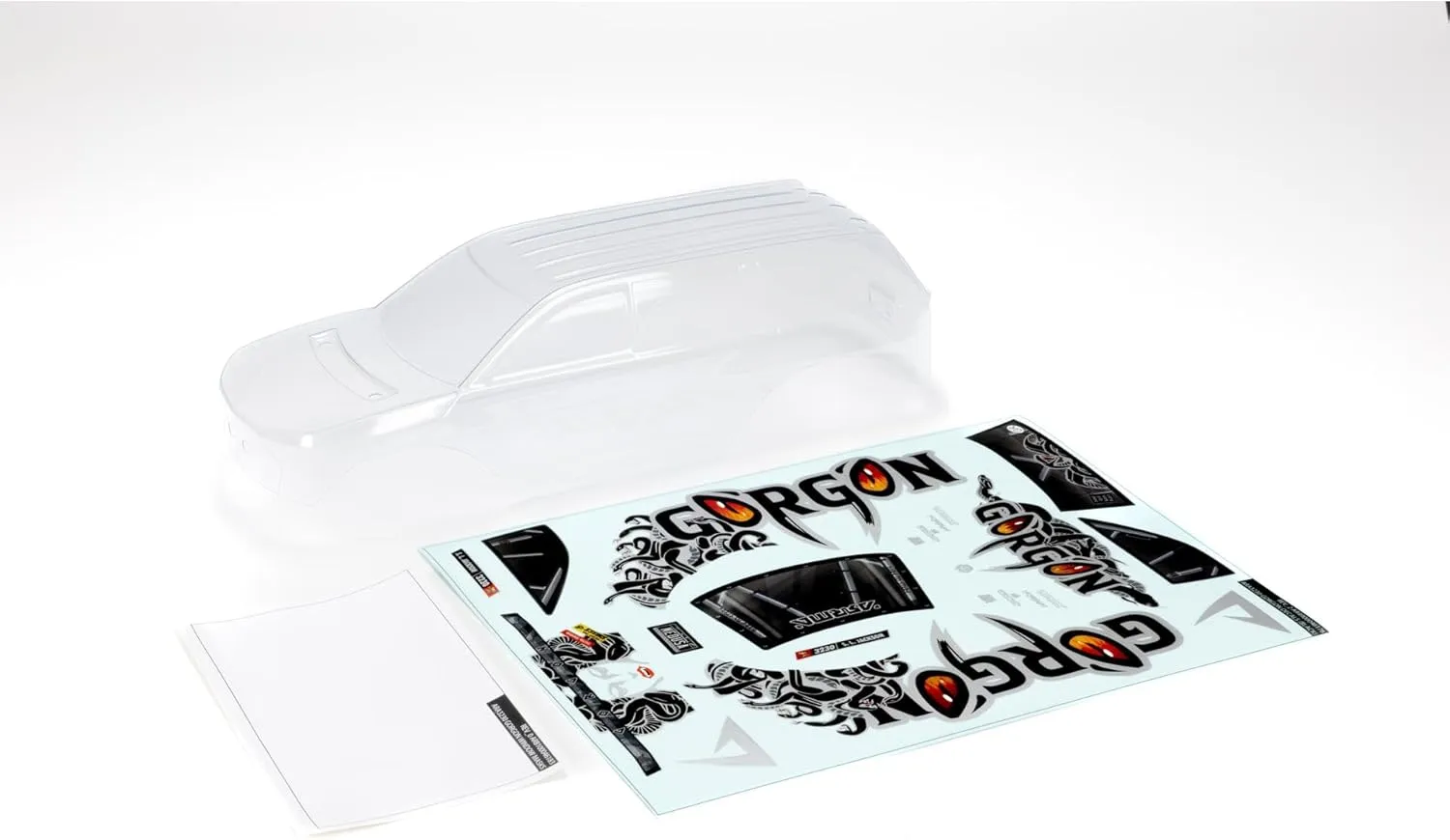 ARRMA Gorgon Clear Body (inc Decals/Window Masks), ARA402352