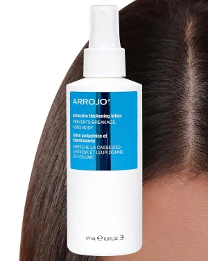 Arrojo Protective Thickening Lotion – Heat Protectant & Blow Dry Spray for All Hair Types – Sulfate & Paraben-Free, Anti Frizz & UV Protection, 6 fl. oz.