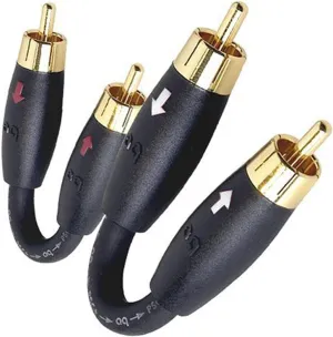 AudioQuest RCA Male-to-Male Preamp Jumpers-2 pack
