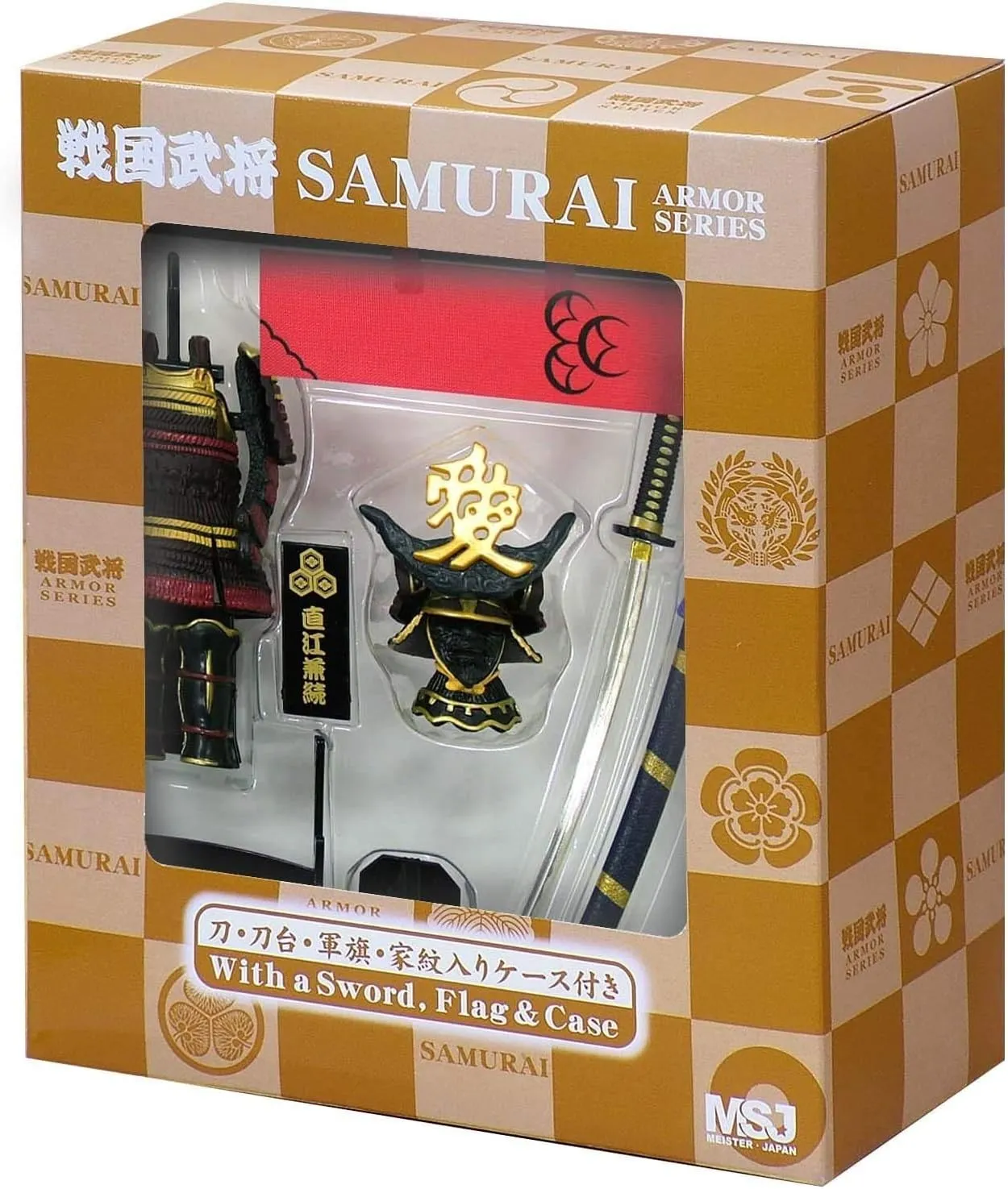 Authentic Samurai Figure, Naoe kanetsugu Armor H8.3” Scale 1/10 Series A2 Gifts for Men Also Suitable for Living Room, Office Ornaments