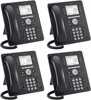 Avaya 9611G 4 PACK IP Gigabit Office Phone 700510904 (Renewed)