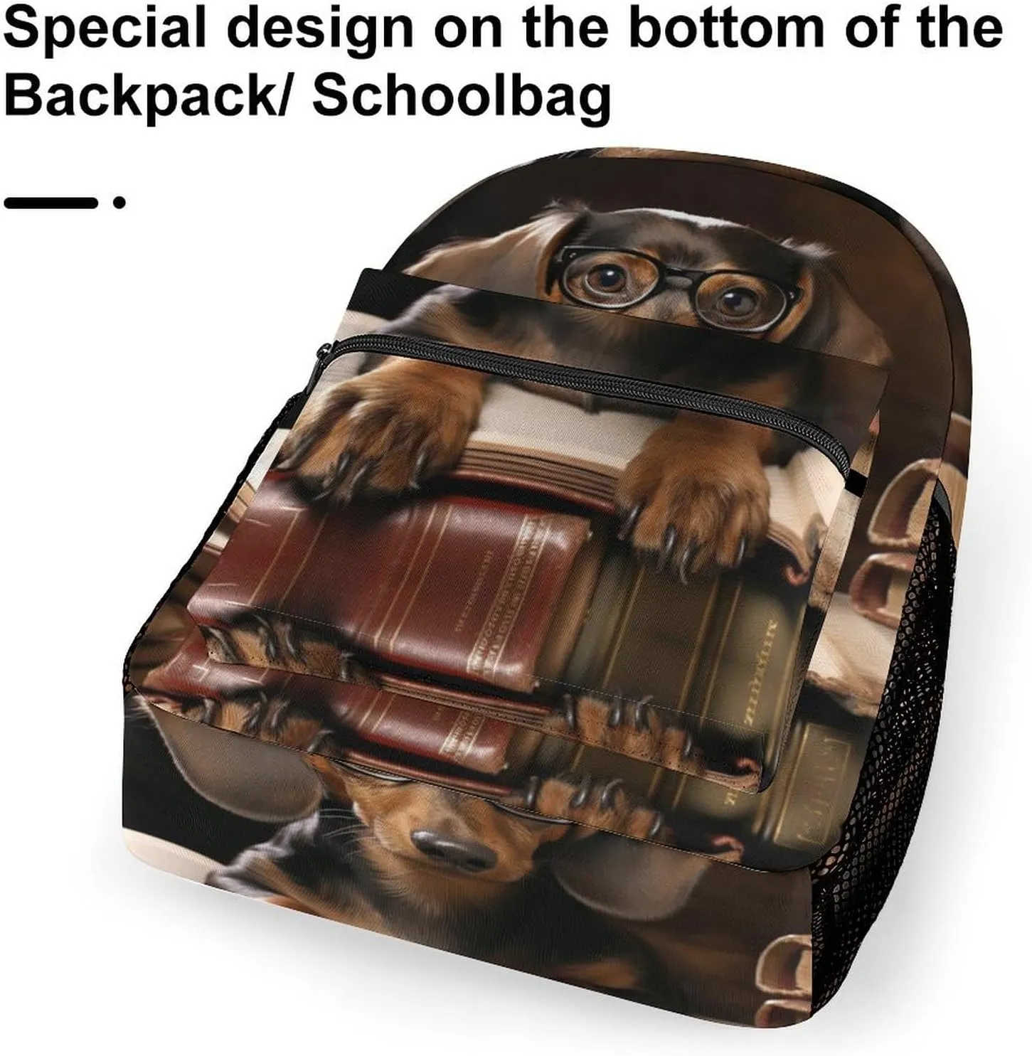 Backpacks Dachshund Book Travel Bag Laptop Backpack Casual Daypack for Weekender Business Hiking