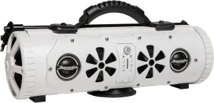 Bazooka Party Bar Mini | Portable Bluetooth IP66 Waterproof Speaker | RGB Lights | Party Button Pairing | Up to 70 HRS Battery Life | 6 Marine Grade Speakers | White