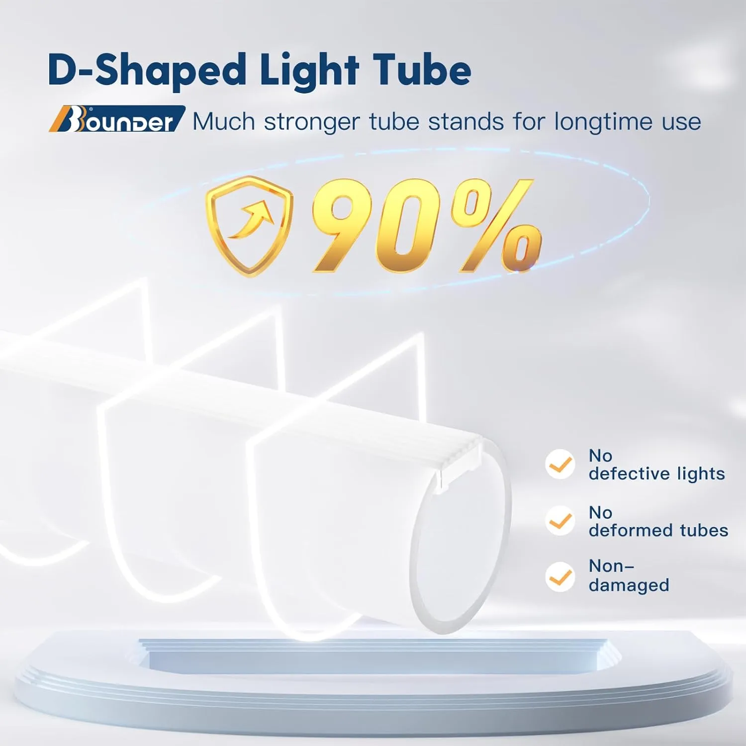 BBOUNDER 4 Pack Linkable LED Utility Shop Light, 4400 LM, Super Bright 6500K Cool Daylight, 4 FT Integrated Fixture for Garage, 40W Equivalent 250W, Surface   Suspension Mount, Black