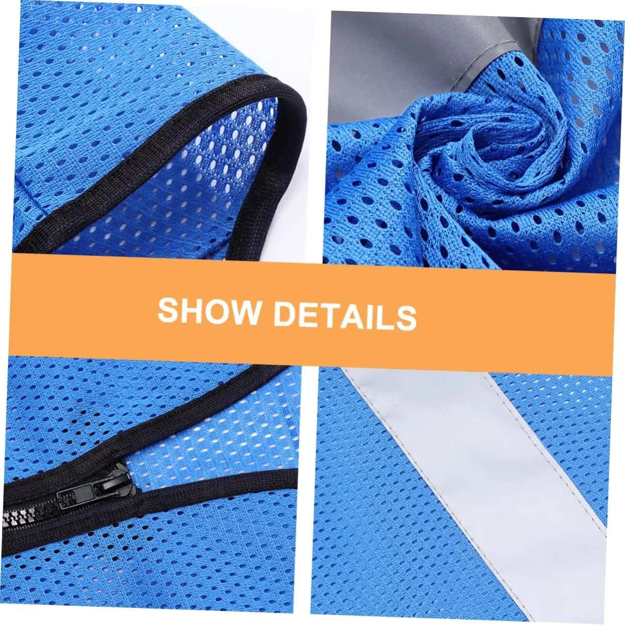 BESPORTBLE 12 Pcs Reflective Running Shirt Bike Safety Clothing Man