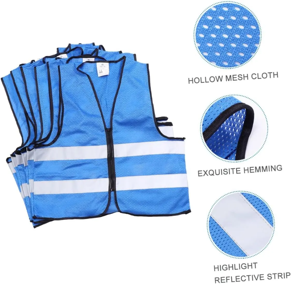 BESPORTBLE 12 Pcs Reflective Running Shirt Bike Safety Clothing Man