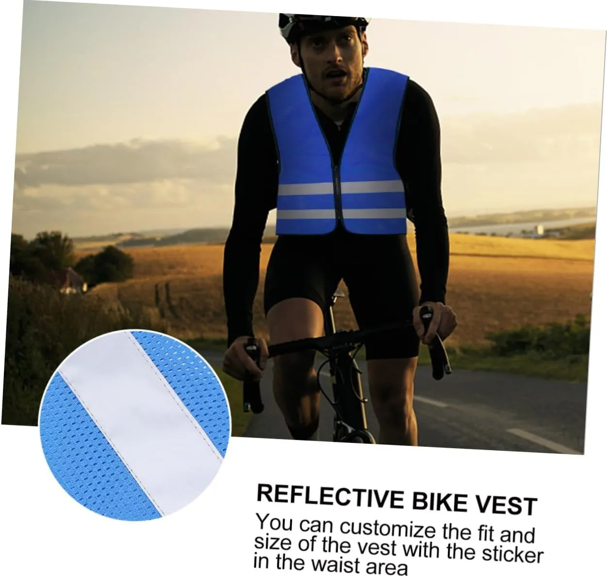 BESPORTBLE 12 Pcs Reflective Running Shirt Bike Safety Clothing Man