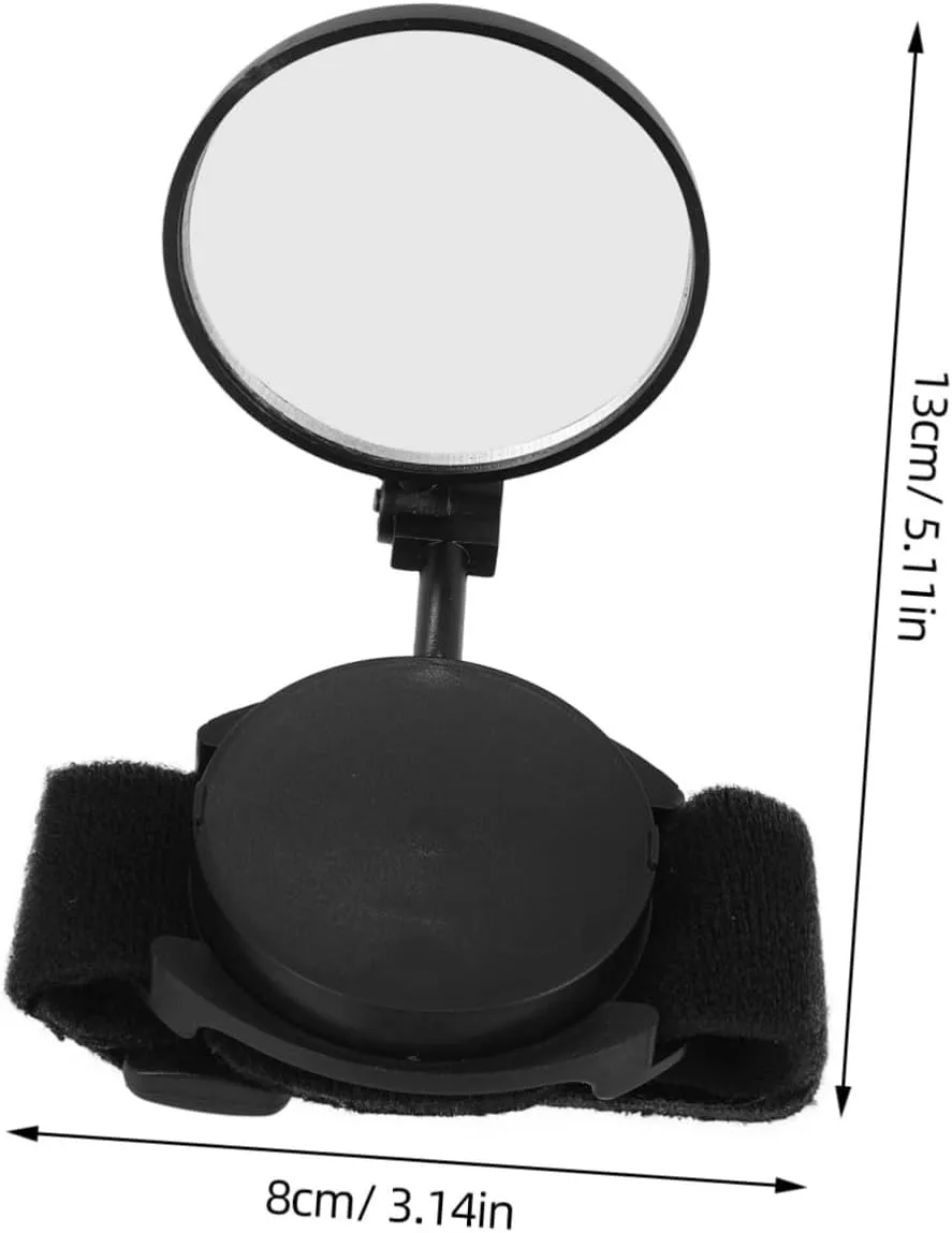 BESPORTBLE 4pcs Cycling Wristband Mirror Bike Rear View Adjustable Reflective Night Safety