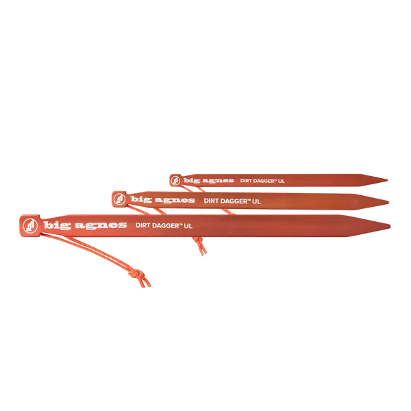 Big Agnes Dirt Dagger UL 10" Tent Pegs Pack of 6