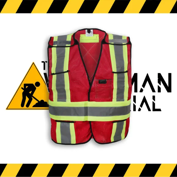 (Big K) 100% Polyester Soft Meshed Safety Vest