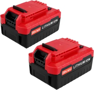 Biswaye 2-Pack 20V MAX Lithium Battery PCC685L Replacement for Porter Cable 20V Battery PCC681L PCC680L PCC682L PCC683L 20V Drill Tools PCC601 PCC670 PCCW205B Battery