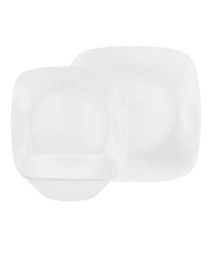 Blair Corelle Boutique Cherish 16pc Square Dinnerware Set