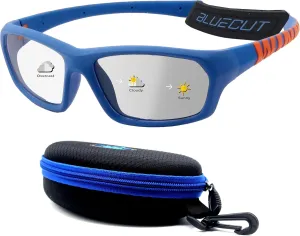BLUE CUT Sports Protection Goggles, Photochromic Lenses Safety Glasses for Basketball, Pickleball and Outdoor Sports