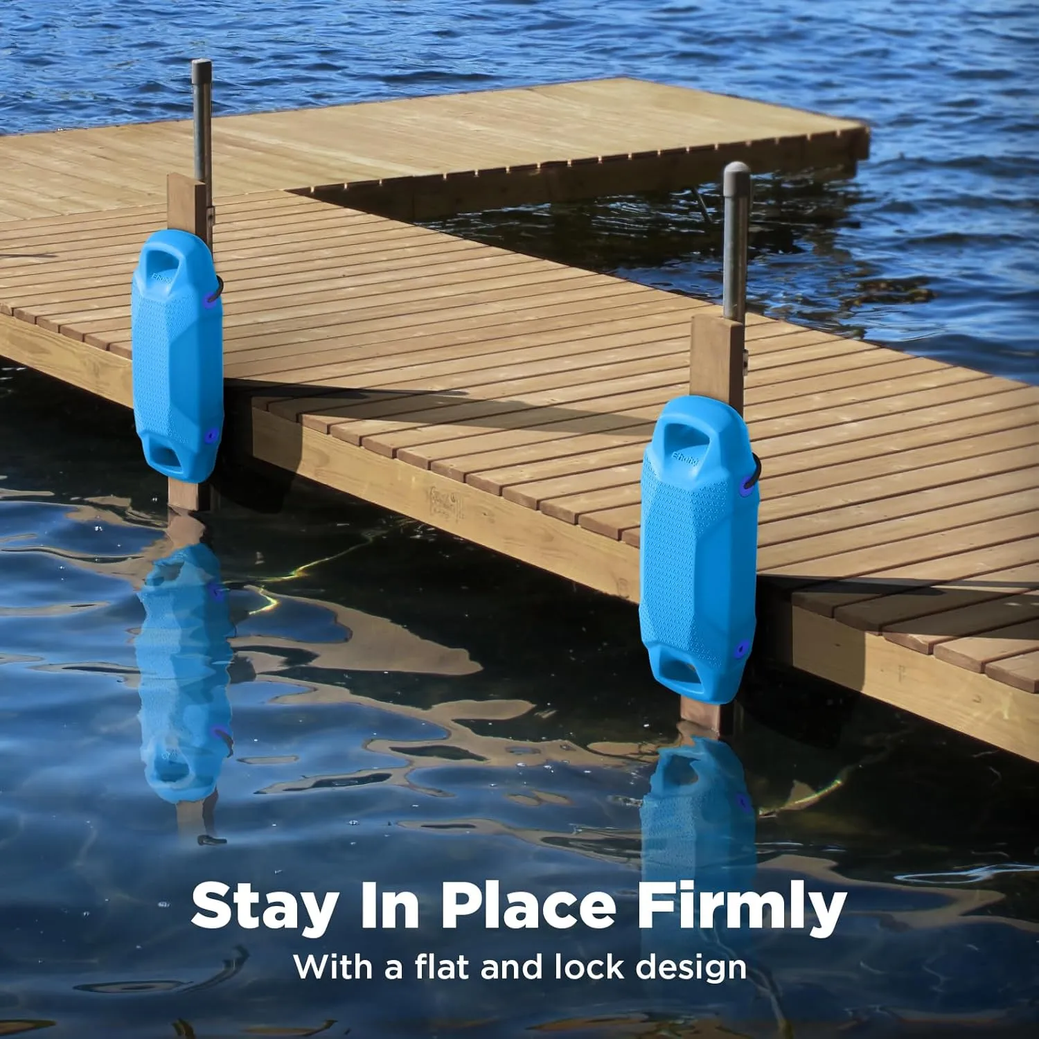 Boat Fenders, Boat Bumpers for Docking, EVA Pontoon Bumpers with Integrated Locking Rope, Fit for Bass, Ski, Bowriders and Fishing Boats