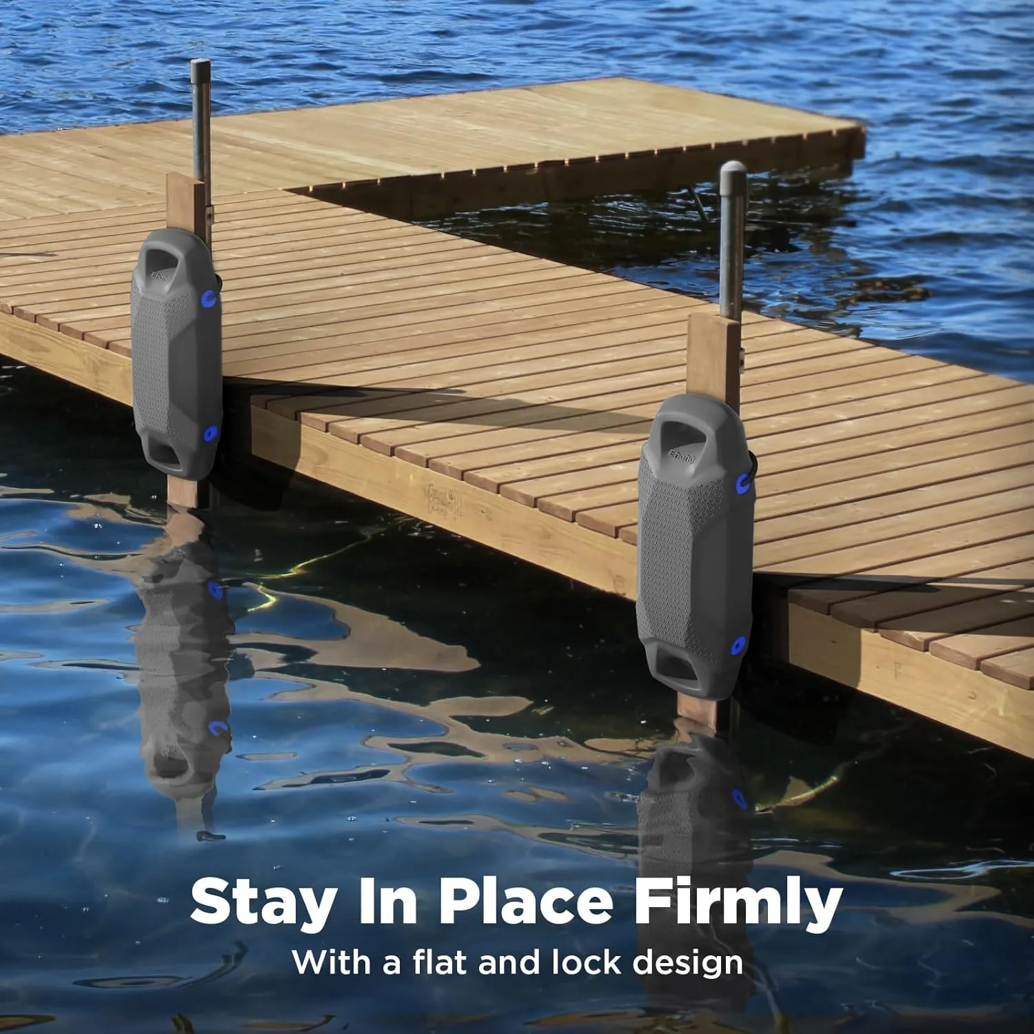 Boat Fenders, Boat Bumpers for Docking, EVA Pontoon Bumpers with Integrated Locking Rope, Fit for Bass, Ski, Bowriders and Fishing Boats
