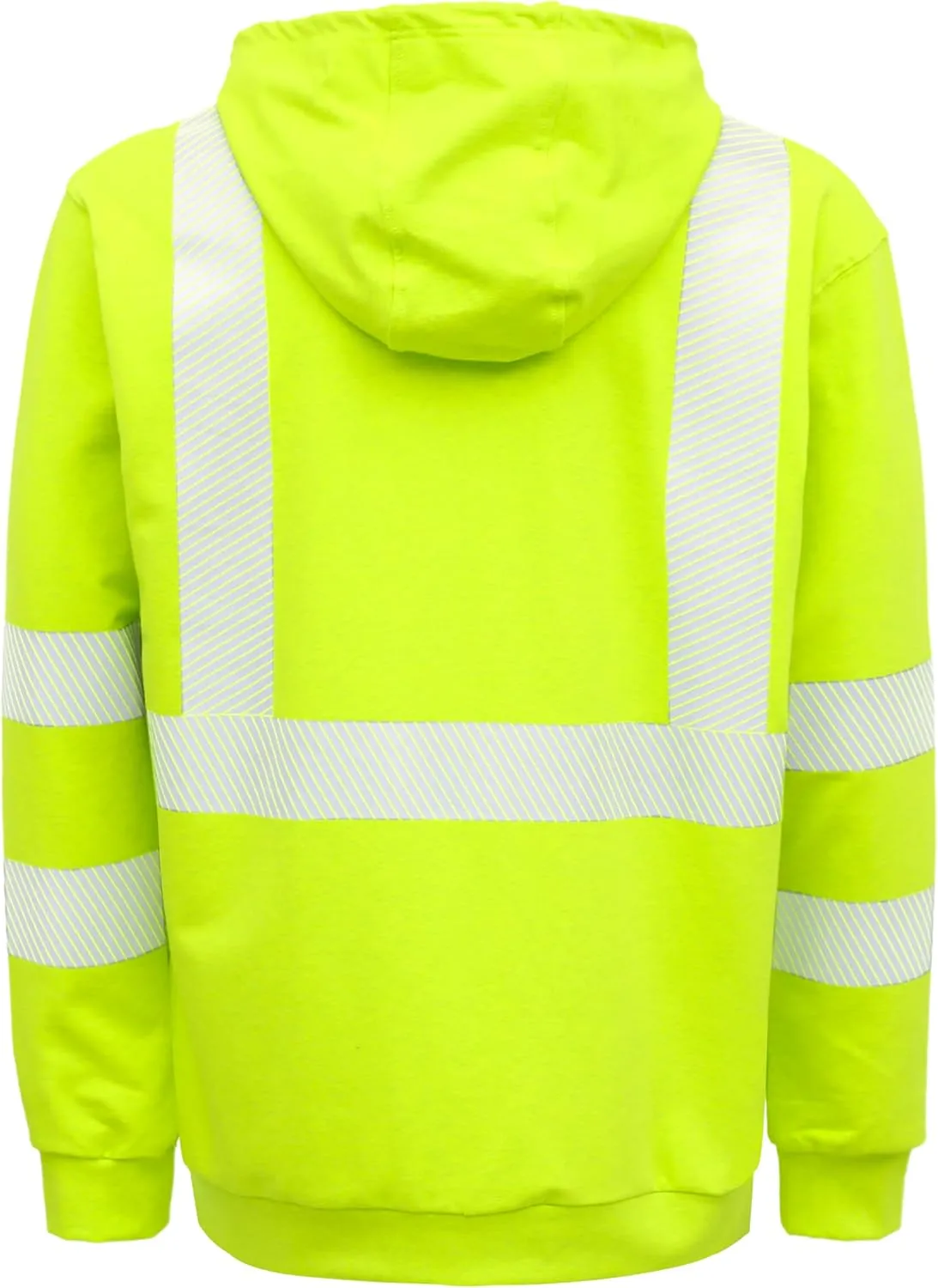 BOCOMAL FR Hoodies Pullover High Visibility 7.5oz Lightweight Non Fleece Hi vis Flame Resistant Reflective Hooded Sweatshirts
