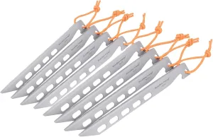 Boundless Voyage 8pcs/lot Titanium Tent Pegs 20CM Ultralight Camping V-Shaped Tent Stakes Outdoor Canopy Nails Pegs Hardware Ti4011P