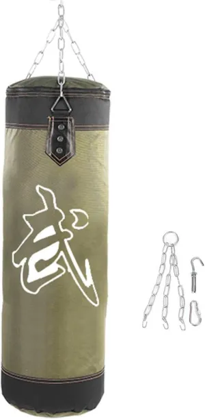 Boxing Punching Bag, Empty Punch Bag, Punching Bag Filled Set Junior Kick Boxing 2FT Heavy MMA Training Youth Gloves Punching Mitts Muay Thai Martial Arts - Unfilled (2# 60CM)