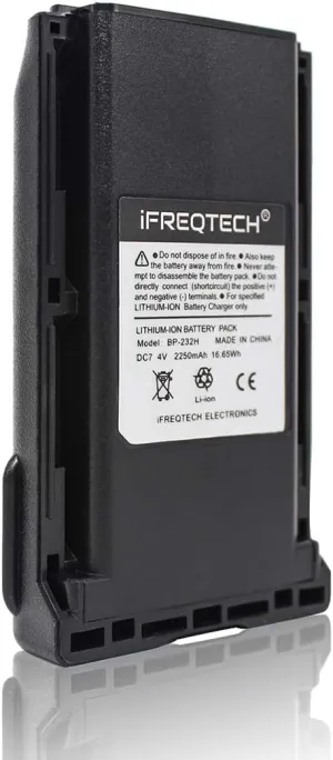 BP-232N BP232H Li-ion Battery Replacement NI-MH Battery Packs for ICOM Two Way Radio IC-A14 IC-F15 IC-F16 IC-F24 IC-F25 IC-F26