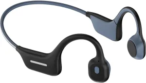 Breathable Bone Conduction Headset, No Ear Pressure, Perfect for Gym & Cycling, Reflective Safety Strips, Wireless & Lightweight