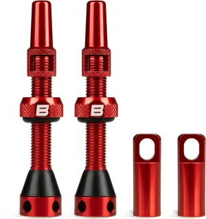 BWSHLF Tubeless Presta Valve Stem 40/44/55/60/65/70/80/100 mm, Super Light Alloy Presta Valve Stem Kit with Valve Core Remover Tool and Valve Stem Caps - Multiple Color and Size Options(Pair)