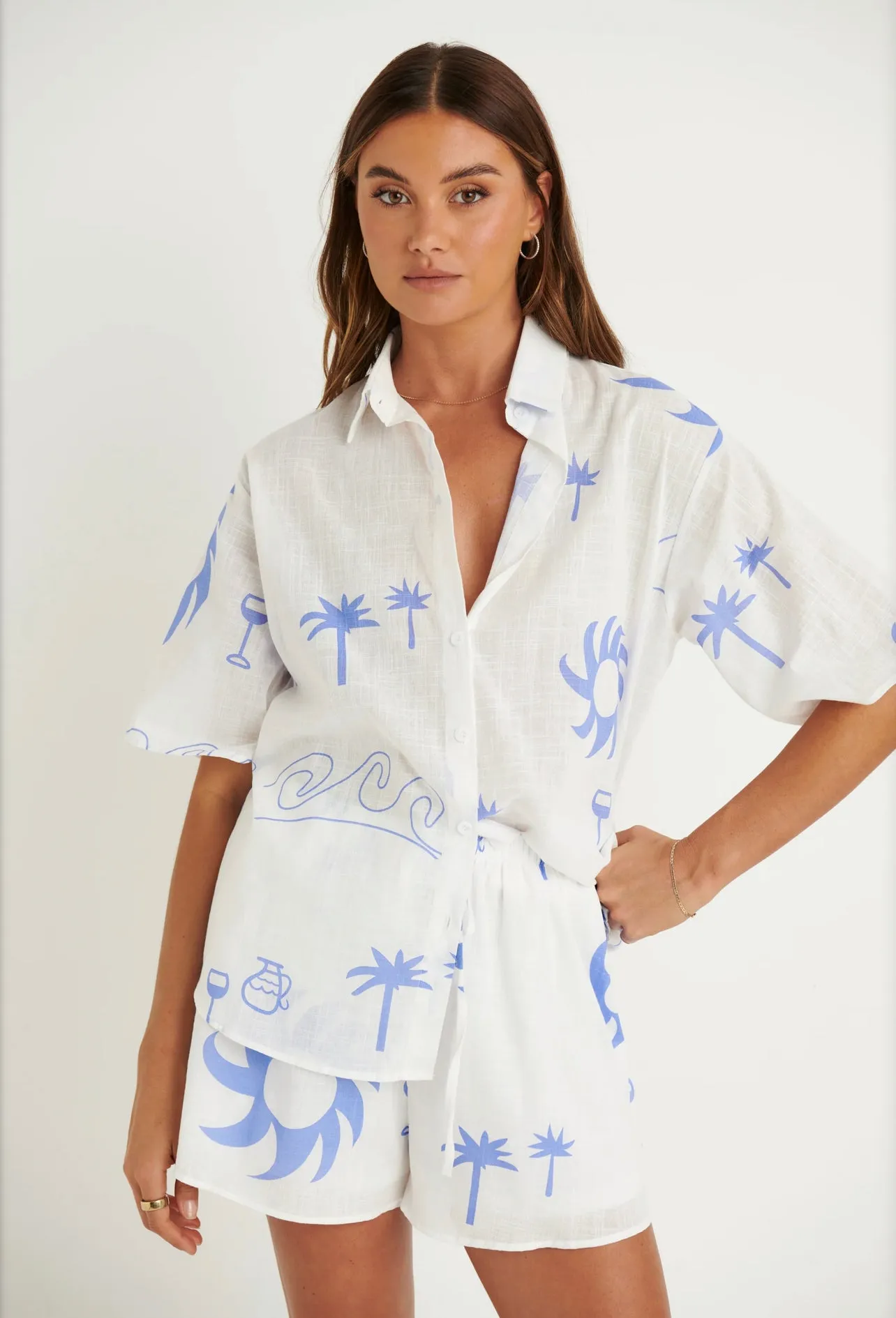 By Frankie Sunwave Set - Blue and White