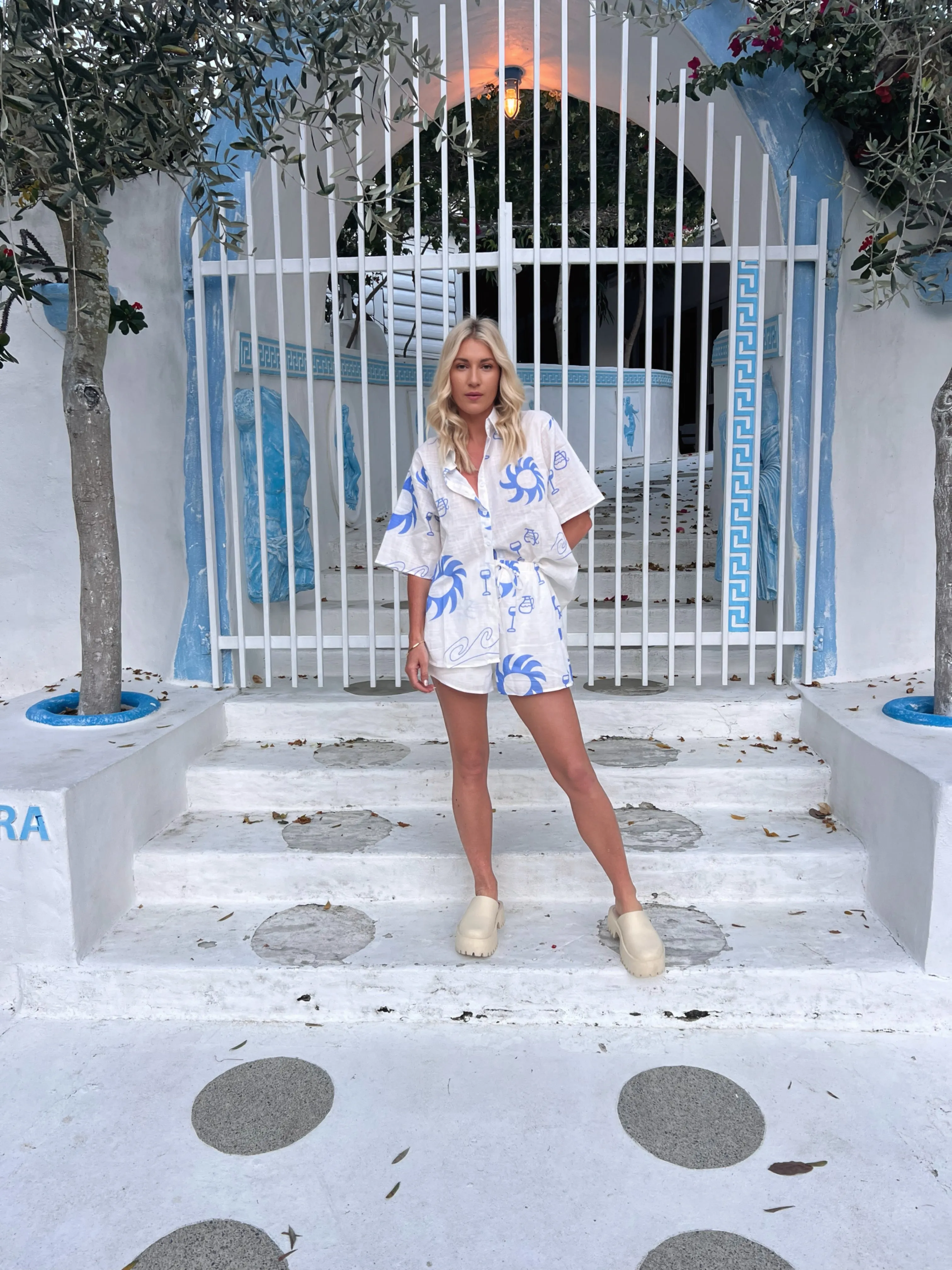 By Frankie Sunwave Set - Blue and White