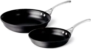 Calphalon Contemporary Hard-Anodized Aluminum Nonstick Cookware, Omelette Pan, 10-inch and 12-inch Set, Black