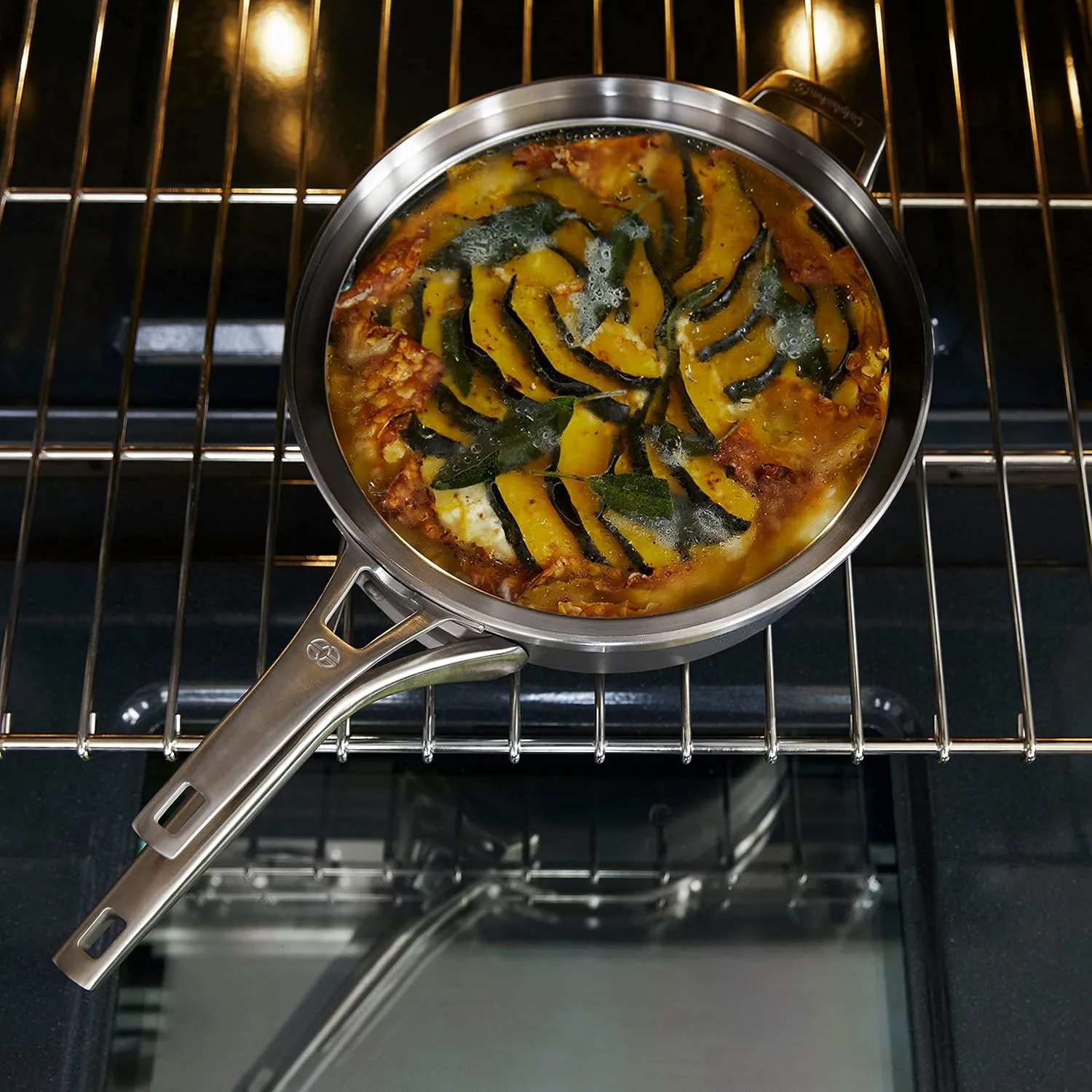 Calphalon Premier Space-Saving Nonstick Cookware Set, 8-Piece, Stackable, Hard-Anodized Aluminum