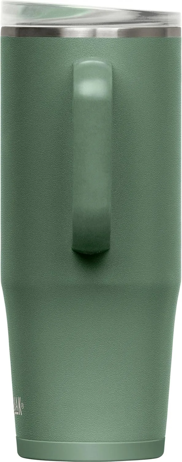 CamelBak Thrive Leak-Proof 32 oz Mug, Insulated Stainless Steel - For travel, coffee, tea, hot beverages - Spill Proof Cup-holder Compatible, Moss