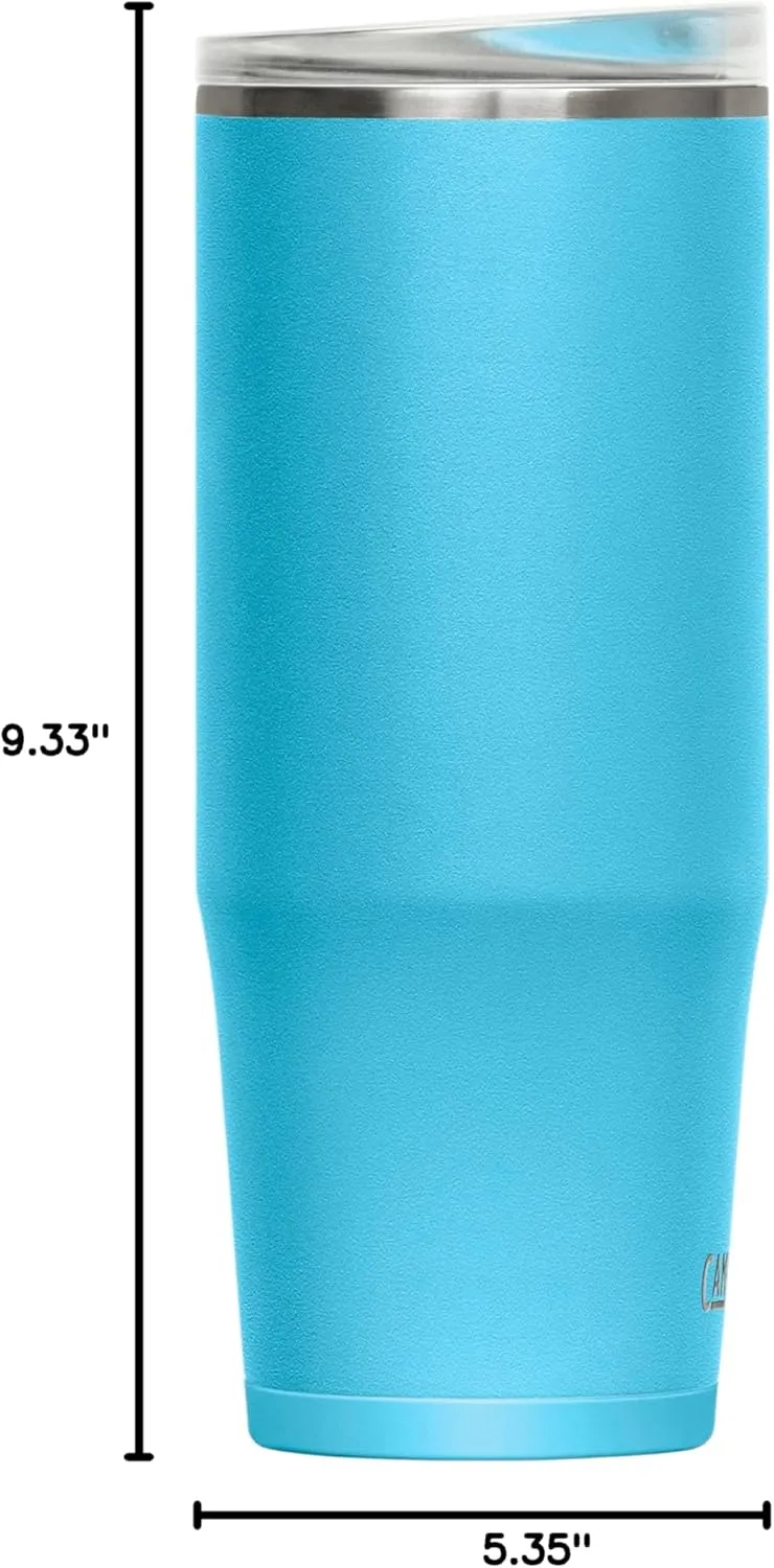 CamelBak Thrive Leak-Proof 32 oz Stainless Steel Mug for Travel, Coffee, Tea, Hot Beverages - Spill Proof Cup-holder, Nordic Blue