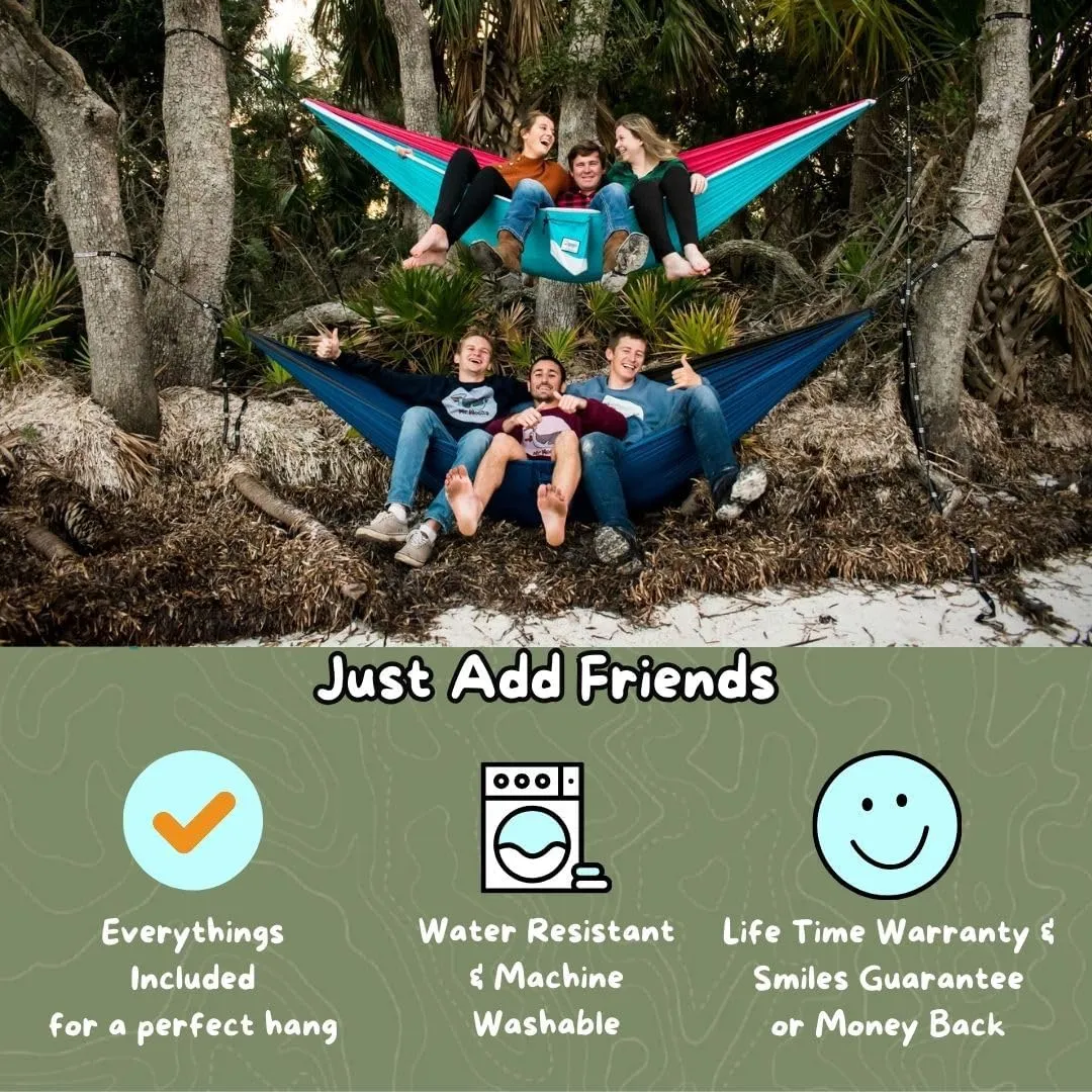 Camping Hammocks | Single Double and Bunk Bed Backpacking Hammock | Featherlite Outdoorsman Survival | hammok hamick hamock | (Lady Liberty, ThirdWheeler)