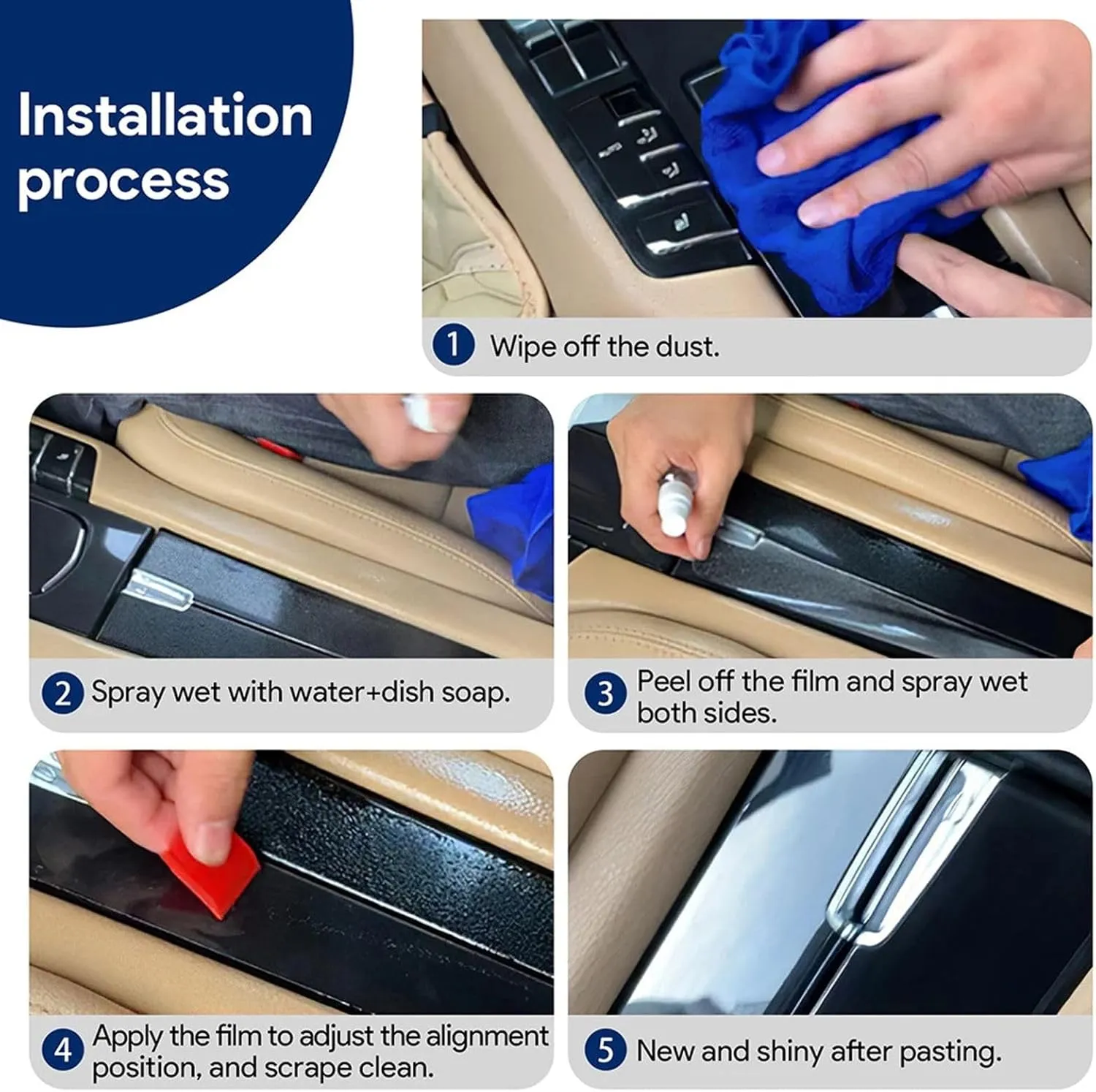 Car Interior Car Door Center Console Gear Navigation Transparent TPU HD Protective Film,Fit for Mazda 3 Axela 2018-2024