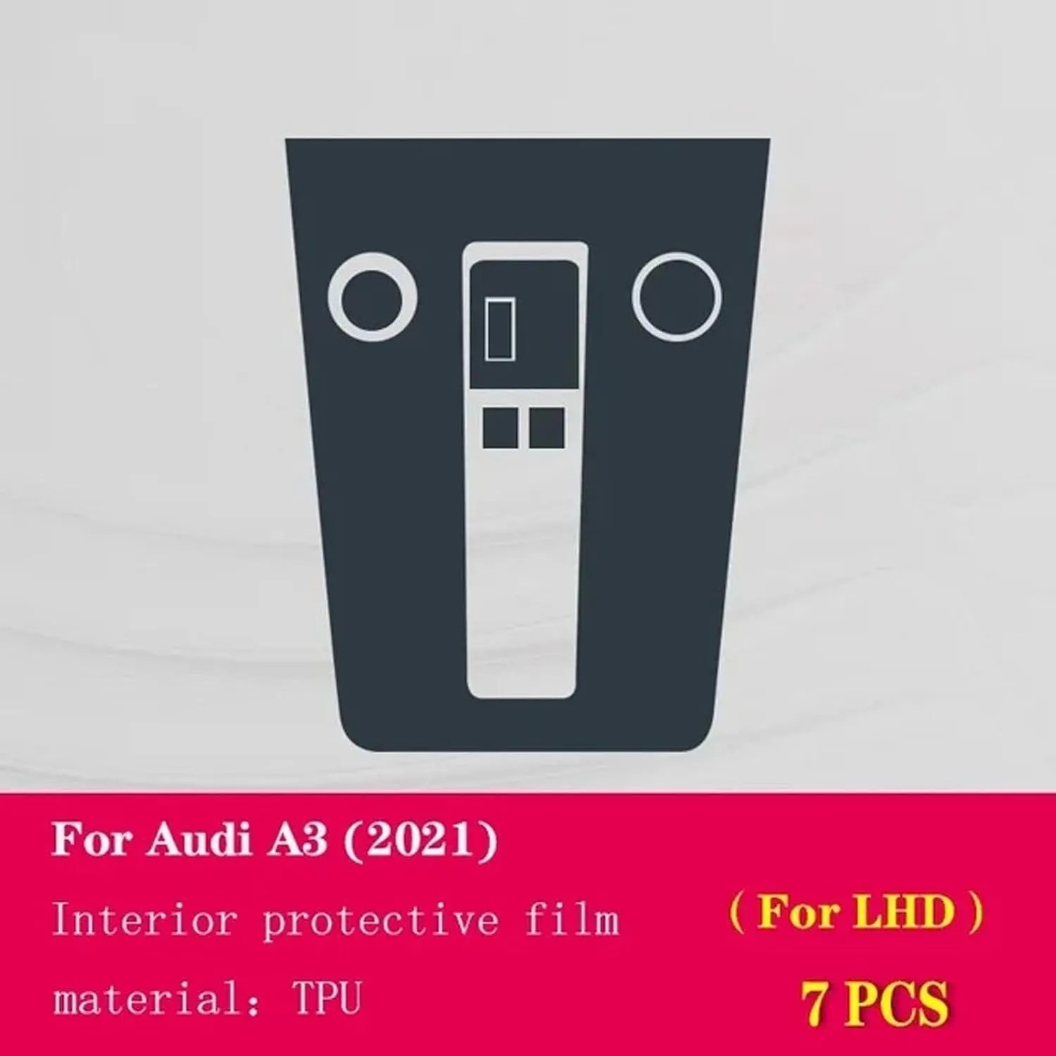 Car Interior Central Console Gear Dashboard Panel Navigation Screen Protective Film,Fit for Audi A3 8Y S3 2020 2021