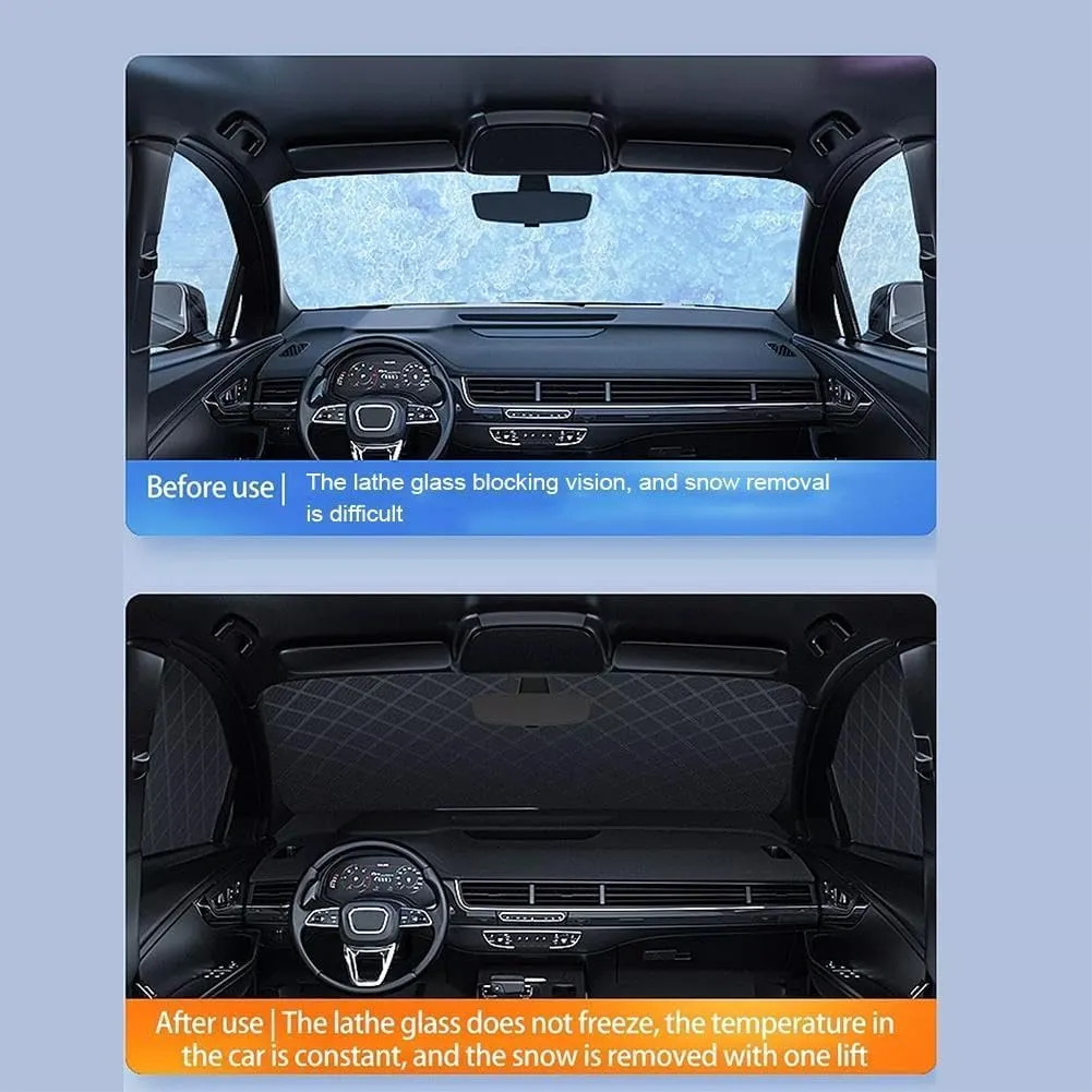 Car Windshield Cover for Mazda Biante 2008-2018,Snow Ice Frost UV Protective Front Window Cover,B