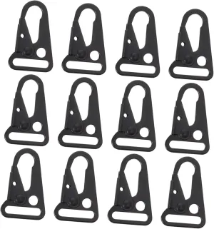 Carabiner Bulk Set 12pcs Metal Hanging Carabiner Buckles for Key Holder Backpack Accessory